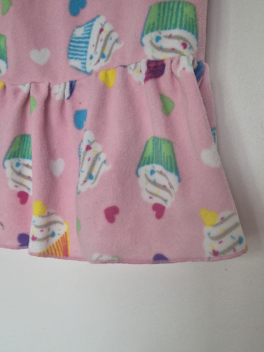 Pink Cupcake Print Ruffle Hem Nightgown - Picture 2 of 4